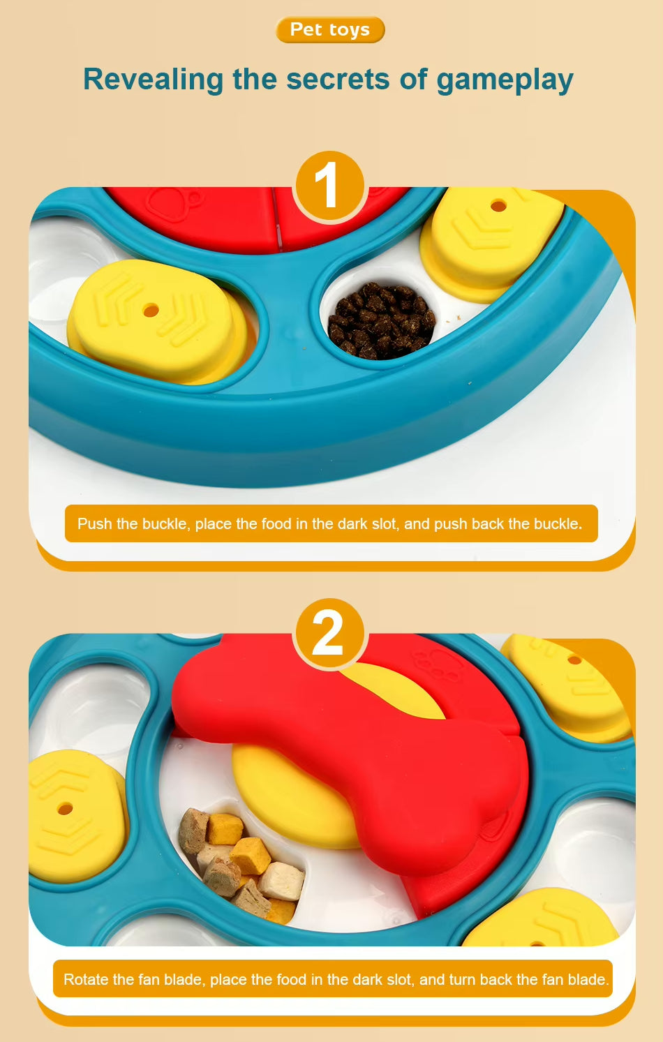 Round Interactive Puzzle Feeder for Dogs Harmony Pet Supplies Scarborough