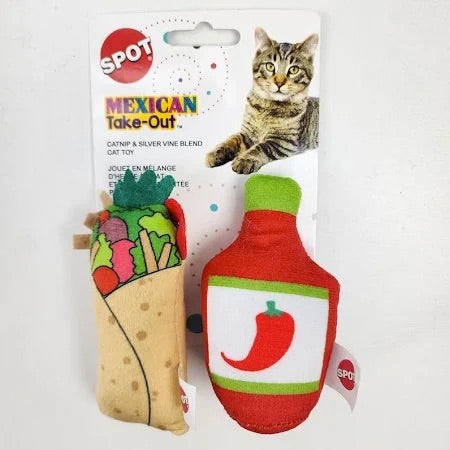 Spot Mexican Take Out Assorted Cat Toy Front