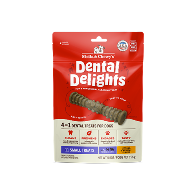 Stella and Chewys Dental Delights Small Dog Treats Front