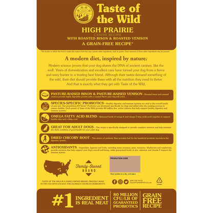 Taste of the Wild - High Prairie - Canine Recipe - Dog food