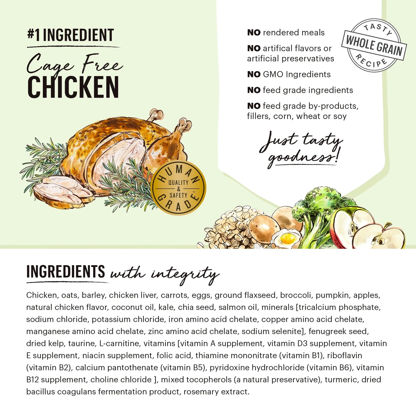 The Honest Kitchen - Whole Grain - Chicken & Oat Recipe - Dog food