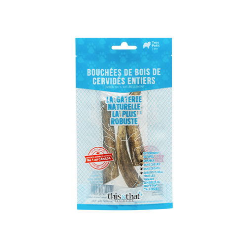 This & That - Whole Antler Chew - Extral Small (3 Pack)