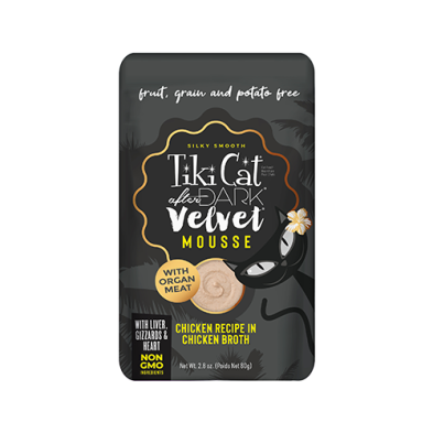TikiCat after Dark-Velvet Mousse-Chicken Recipe-Cat Front