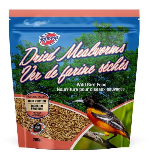 Topcrop - Dried Mealworms - Wild Bird Food