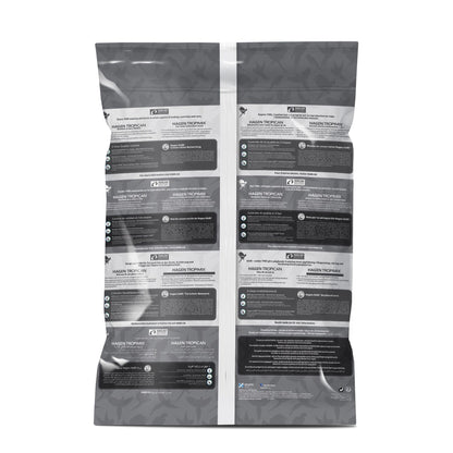 Two gray packages with printed text on a white background