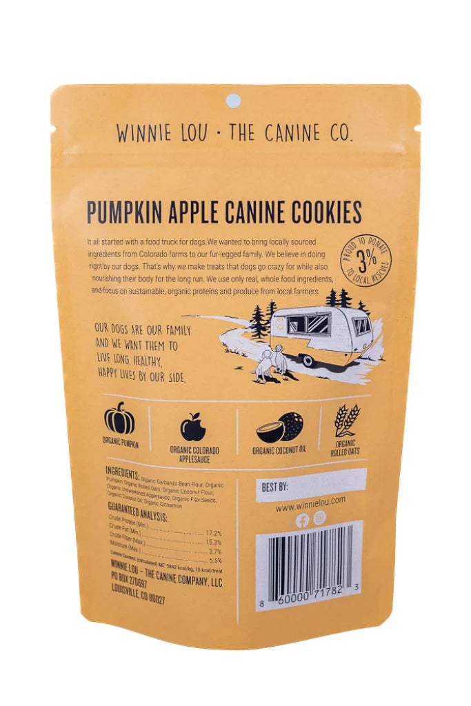 Winnie Lou - Pumpkin Apple Cookies - Dog Treats