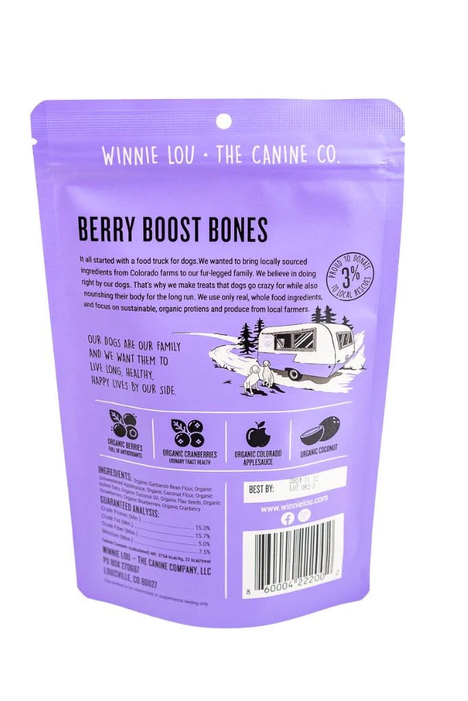 Winnie Lou - Berry Boost Bones - Dog Treats