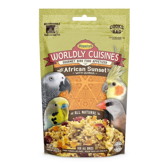 Worldly Cuisines - African Sunset - Gourmet Bird Food Front