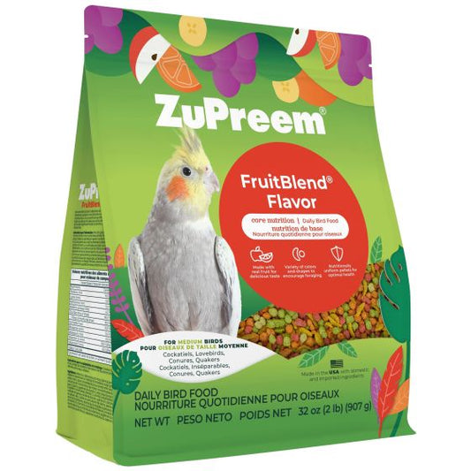 ZuPreem FruitBlend Medium Bird Food – Essential Daily Nutrition
