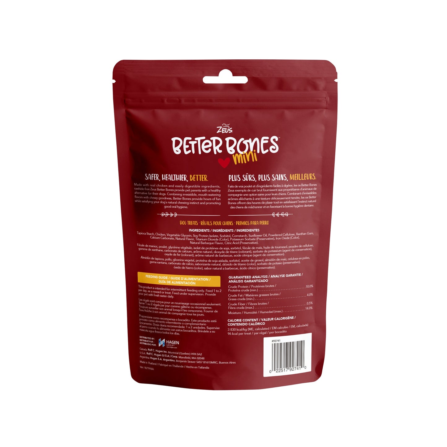 Zeus Better Bones - BBQ Chicken Flavor - Mini Bones Harmony Pet Supplies Scarborough