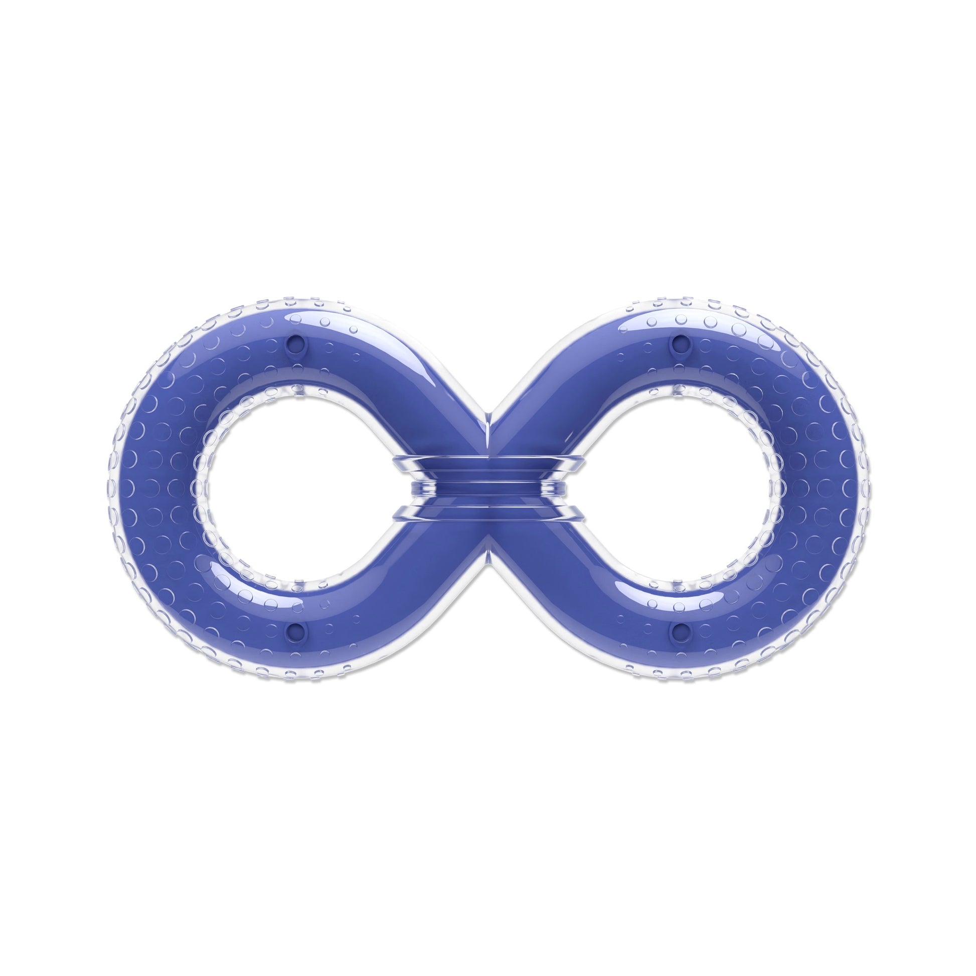 Zeus Duo 8 Figure Blue and clear infinity ring on a white background at Harmony Pet Supplies Scarborough
