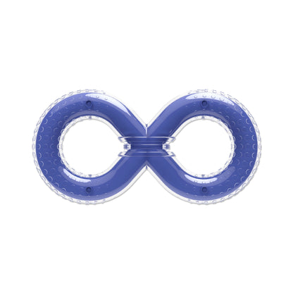 Zeus Duo 8 Figure Blue and clear infinity ring on a white background at Harmony Pet Supplies Scarborough