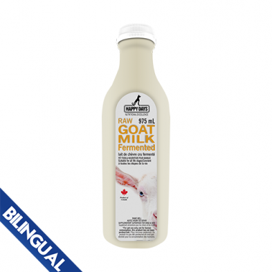 HAPPY DAYS Raw Fermented Goat Milk Frozen for Dogs & Cats