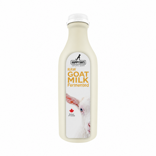 HAPPY DAYS Raw Fermented Goat Milk Frozen for Dogs & Cats