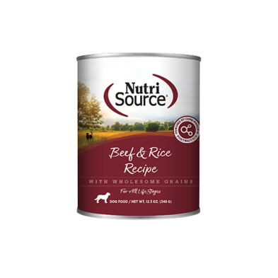 NutriSource® Beef & Rice Recipe Wet Dog Food