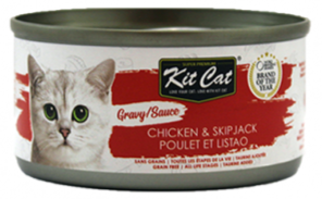 Kit Cat® Gravy Series Chicken & Skipjack Wet Cat Food