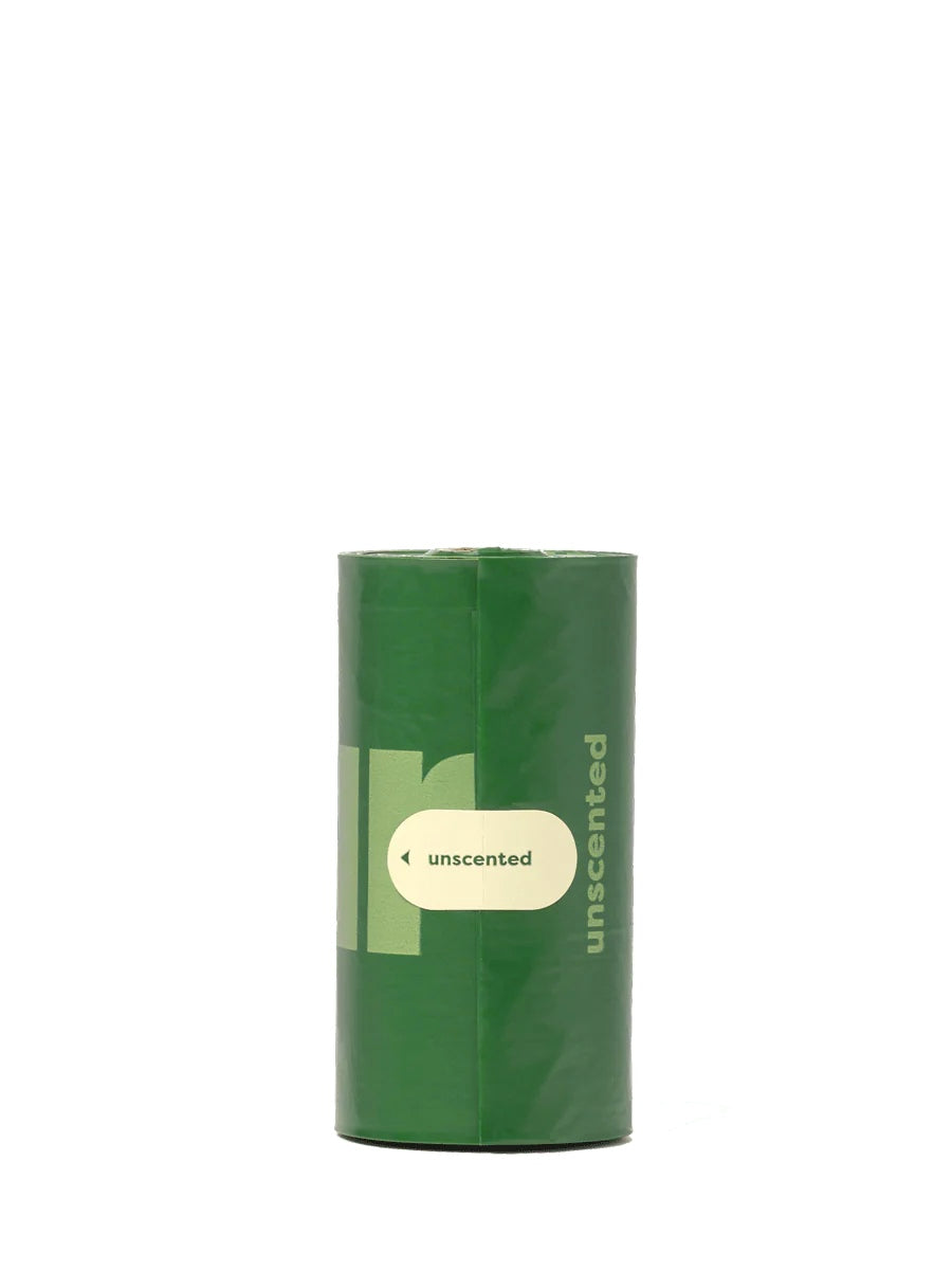 Harmony Pet Shop earth rated Unscented dog poop bags on a white background, front