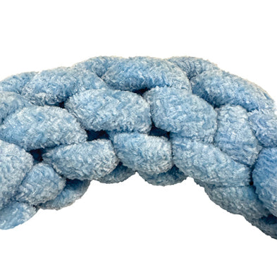 foufouBRANDS™ fouFIT™ Velvet Knotted Rope Ring – Blue