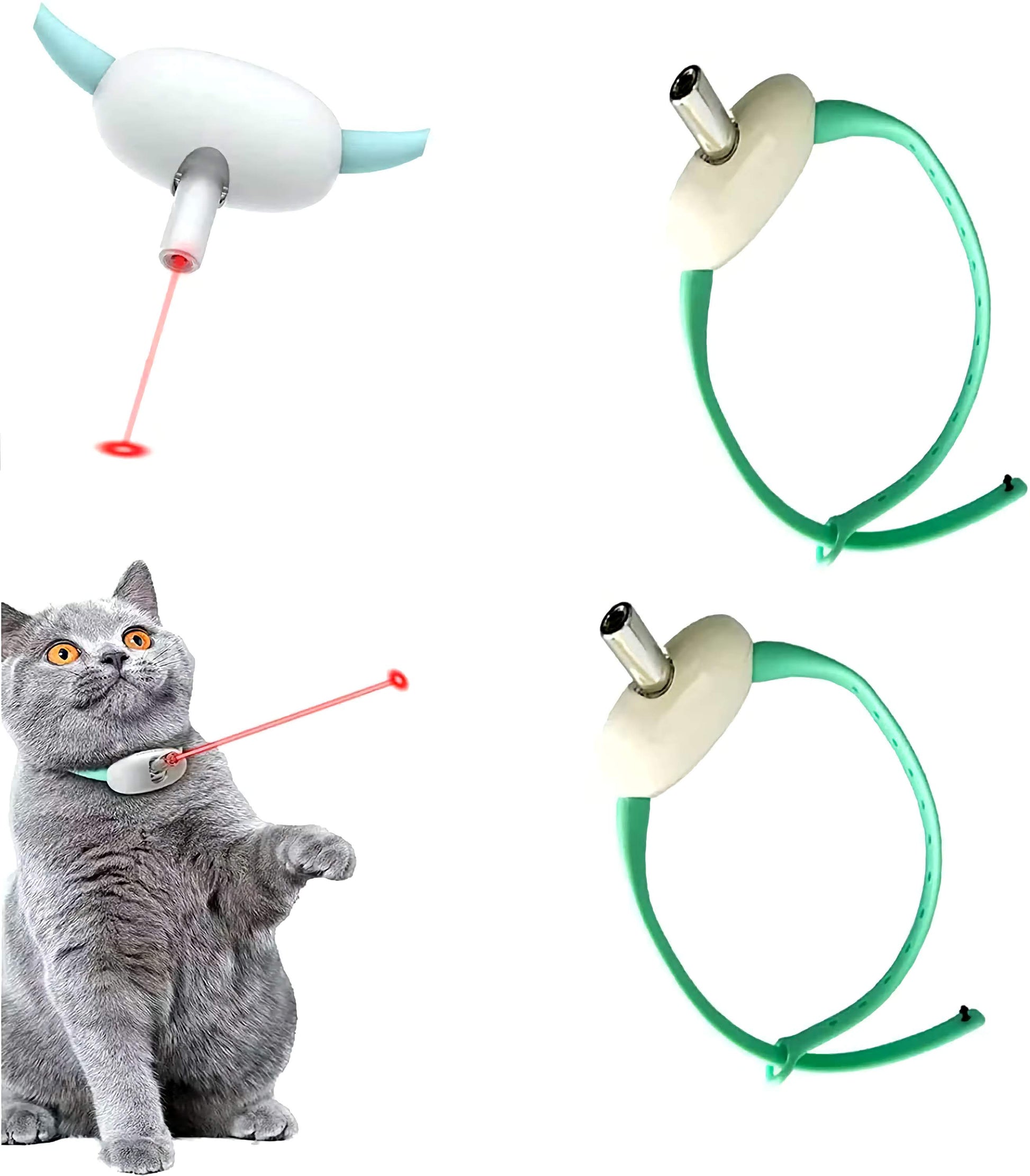 Smart Laser Cat Collar – Interactive Toy for Active Play Harmony Pet Supplies Scarborough