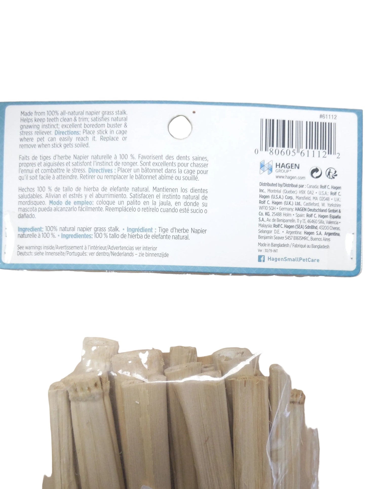 Living World Green Napier Grass Sticks – The Ultimate Natural Enrichment Harmony Pet Supplies Scarborough