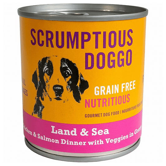 SCRUMPTIOUS DOGGO Chicken Salmon & Veggie Dinner in Gravy
