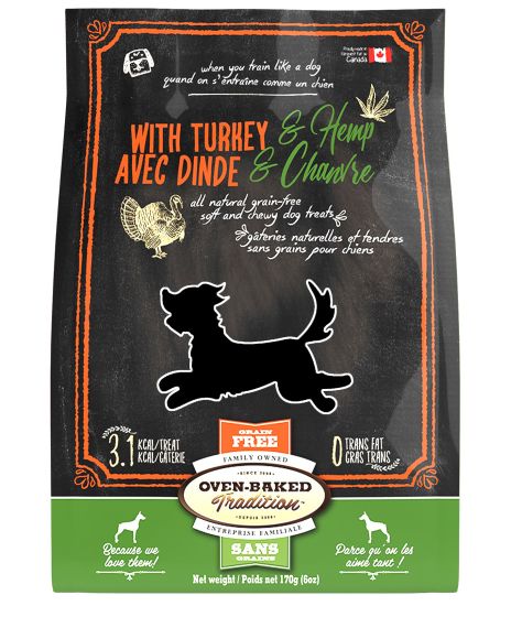 Oven-Baked Tradition All Natural Grain Free Soft and Chewy Dog Treats Turkey