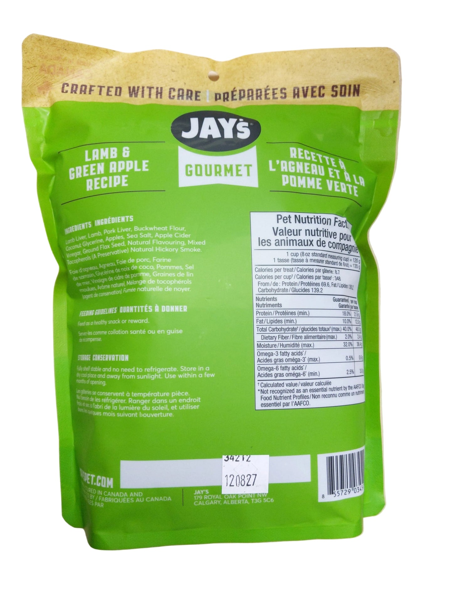 Jay’s Tasty Adventures Lamb & Green Apple – Gourmet Air-Dried Rewards Harmony Pet Supplies Scarborough