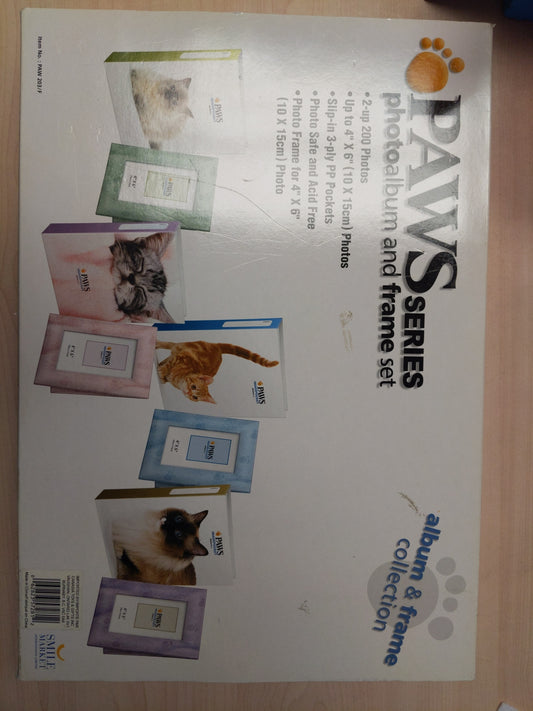 Paws Series - Photo Album and frame set