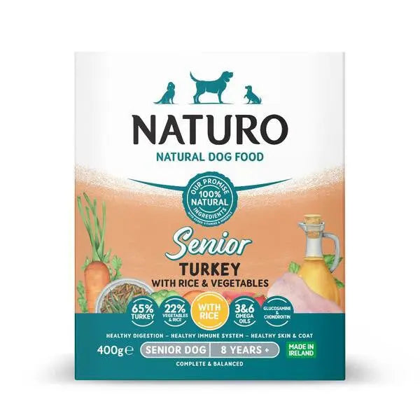 Naturo Senior Dog Grain Free Turkey with Rice and Vegetables Harmony Pet Supplies Scarborough